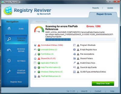 Registry_Reviver Screenshots del programma Registry Reviver