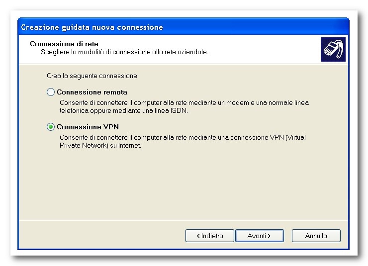 Una rete VPN