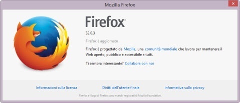 versione di Firefox