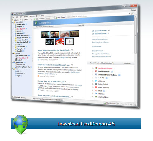 ownload FeedDemon 4.5 Pro gratis